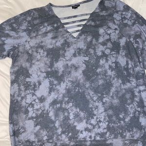 Blue Tye Dye Longsleeve Top